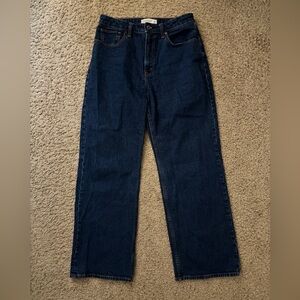 Abercrombie & Fitch Women's Dark Blue Flare Jeans